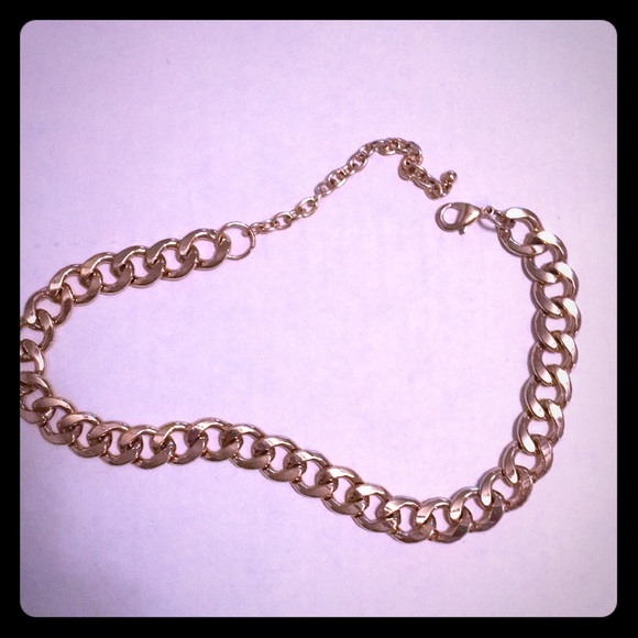 Gold Plated Chain Link Necklace - Picture 4 of 4
